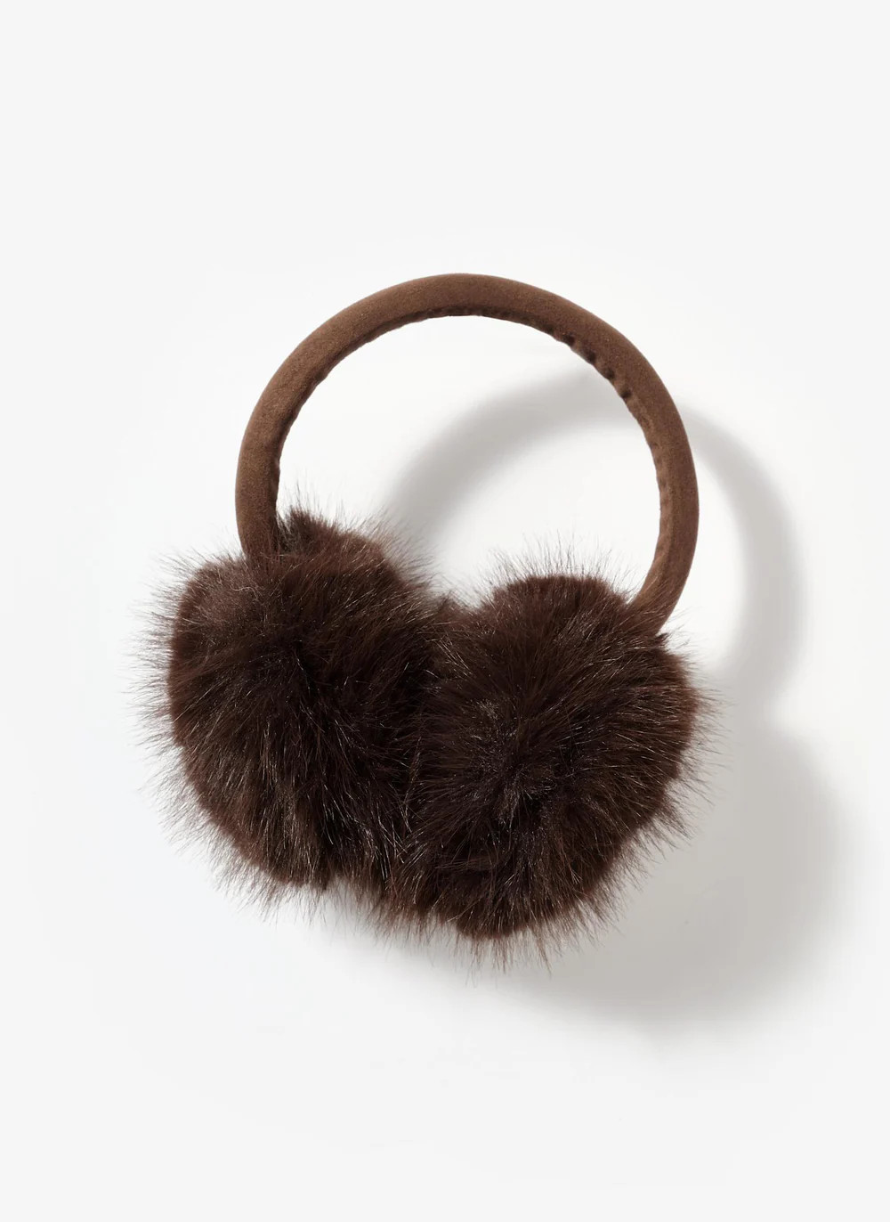 Brown Faux Fur Earmuffs | Mint Velvet