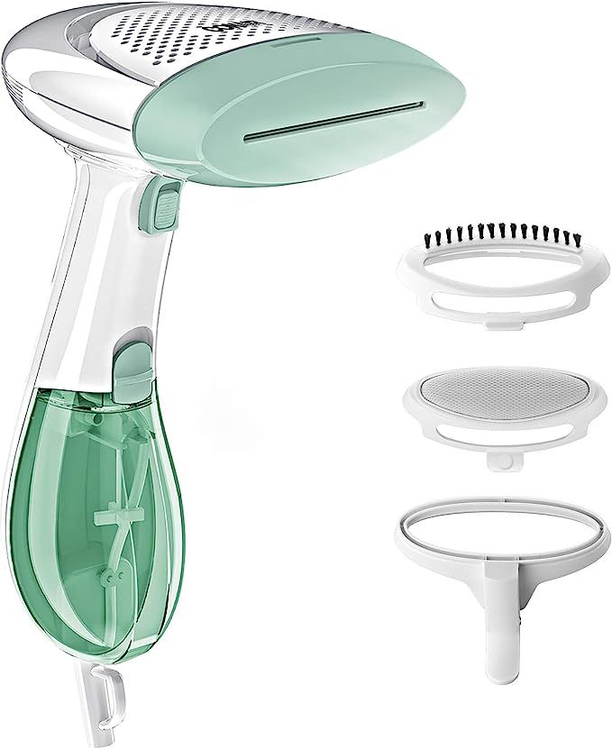 Conair ExtremeSteam Hand Held Fabric Steamer with Dual Heat, White/Light Green | Amazon (US)