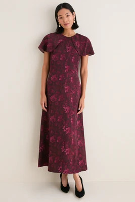 Burgundy Annabel Botanica Davina Dress | Tuckernuck (US)