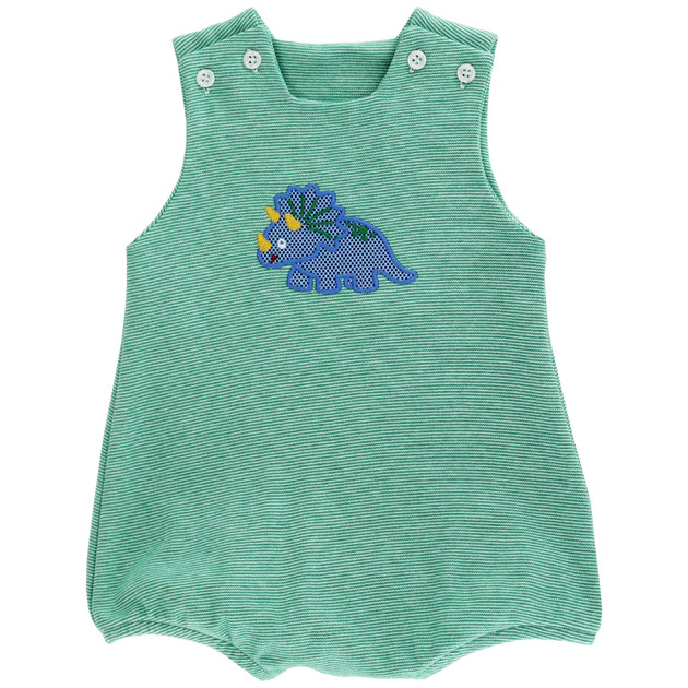 Dashing Dino - Boys Knit Infant Bubble | The Bailey Boys, inc