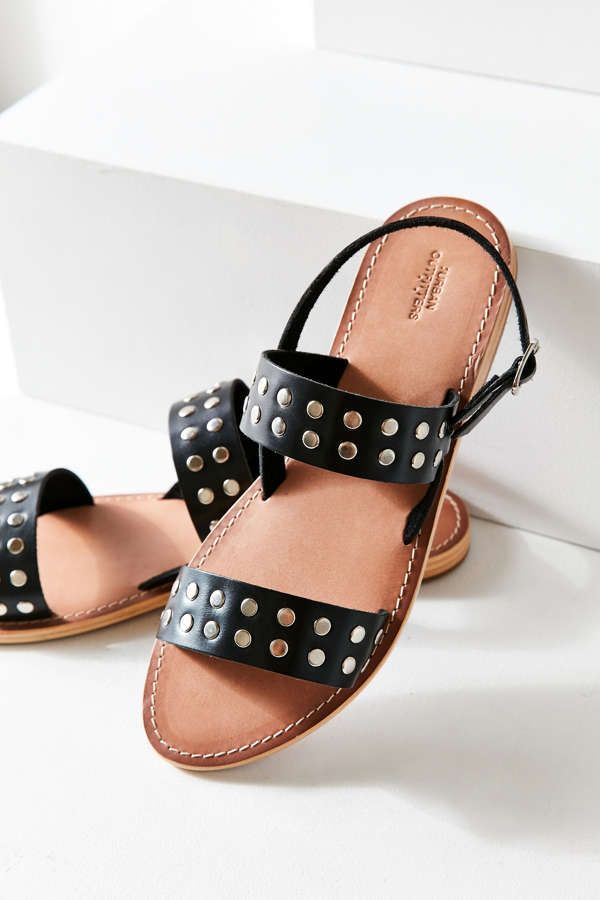 Penny Studded Leather Sandal | Urban Outfitters US