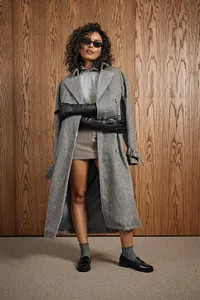 Textured Wool Look Belted Trench Coat | boohoo (US & Canada)