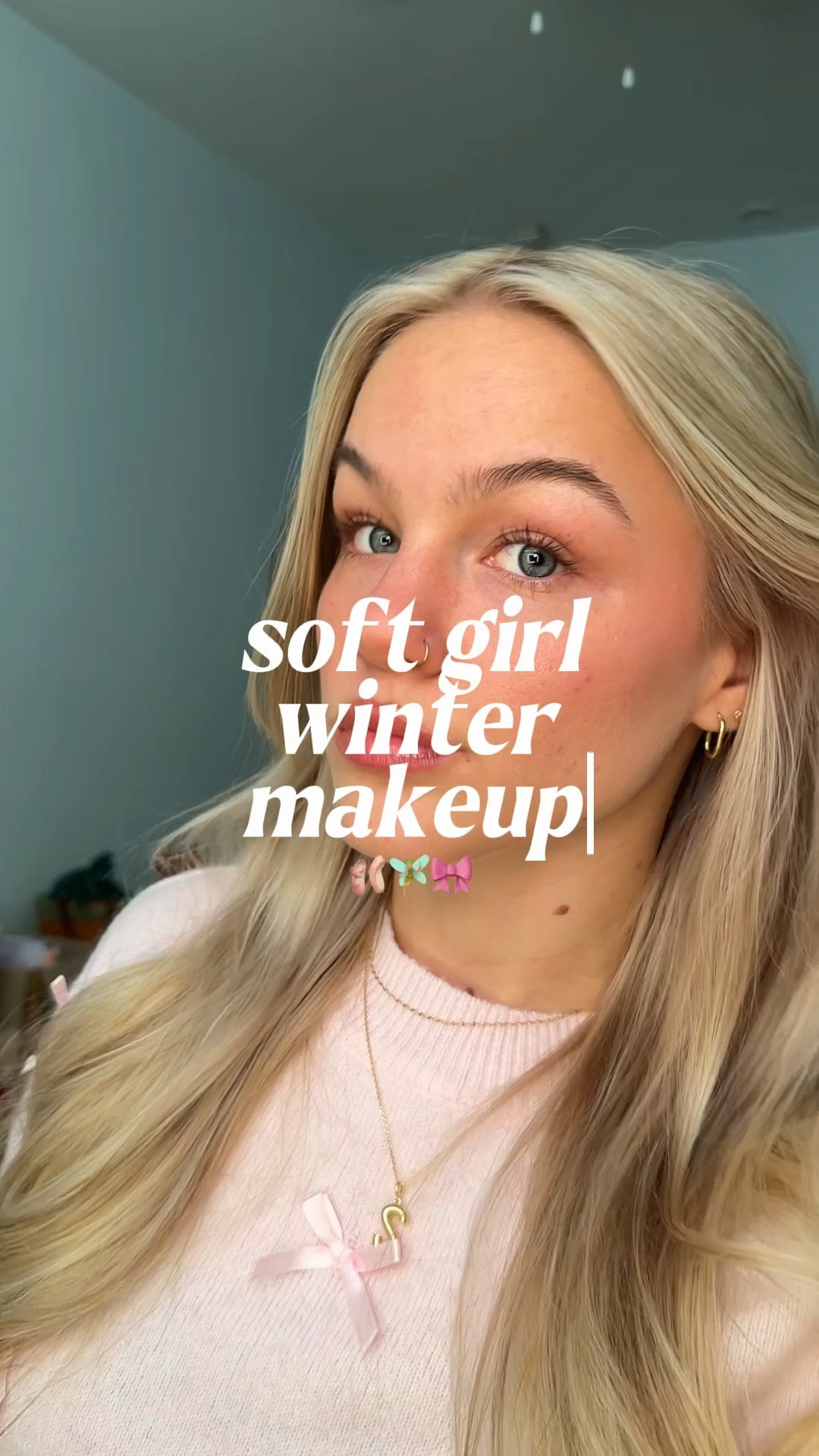 soft girl natural winter makeup look / pink girly grwm 🩰❄️ 

#LTKBeauty #LTKgrwm #LTKSeasonal