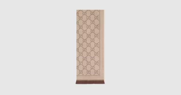 Gucci GG jacquard knitted scarf | Gucci (US)