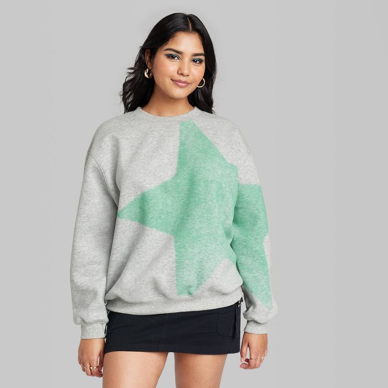 Women's Dad Sweatshirt - Wild Fable™ Heather Gray | Target