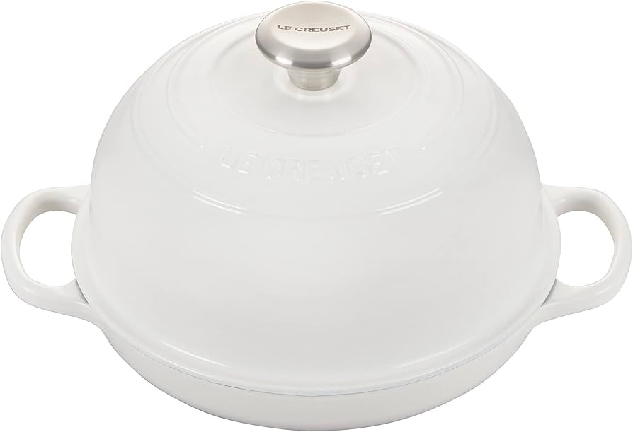 Le Creuset Enameled Cast Iron Bread Oven, White, 1.75 qt. | Amazon (US)
