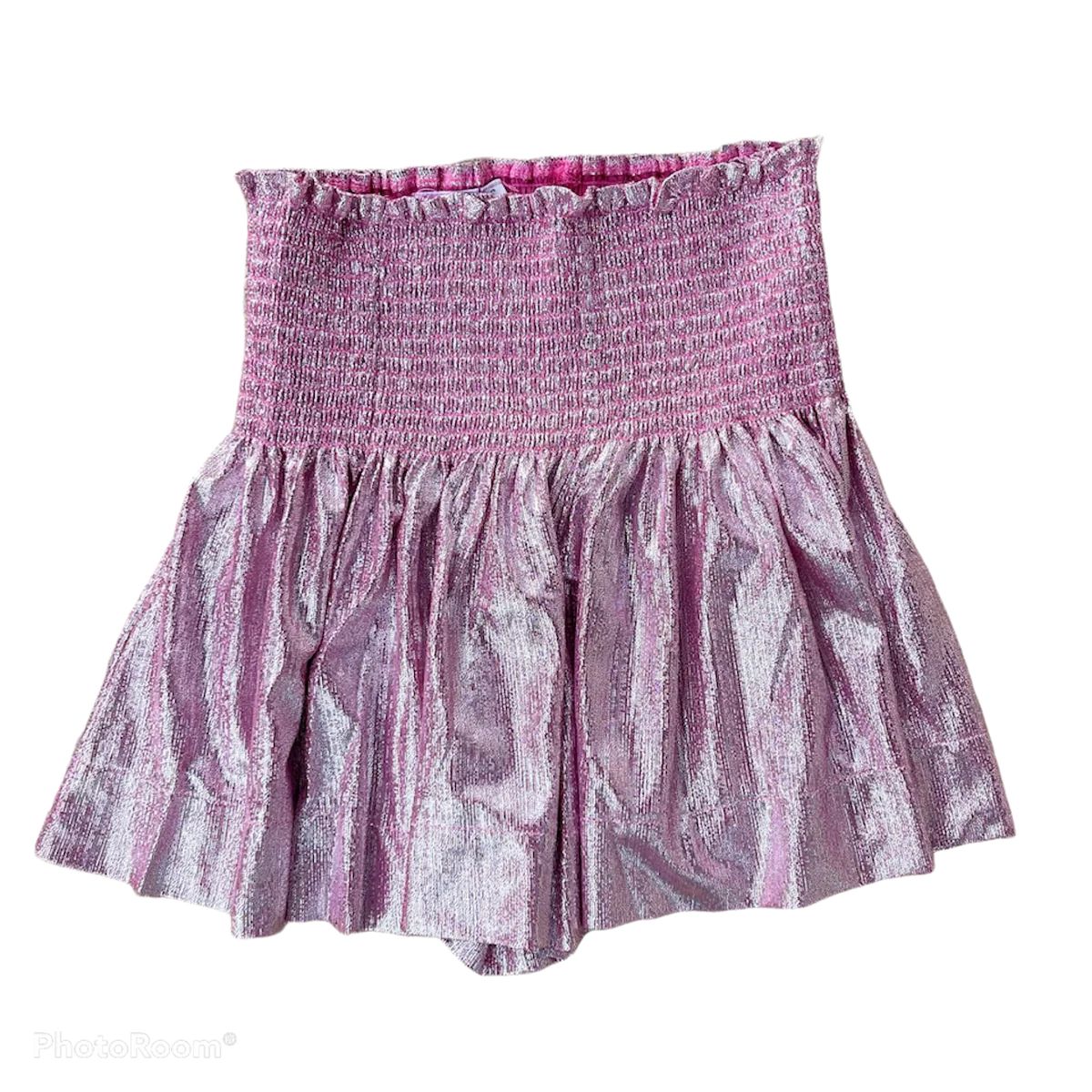 Pink/Silver Pebble Swing Shorts | Queen of Sparkles