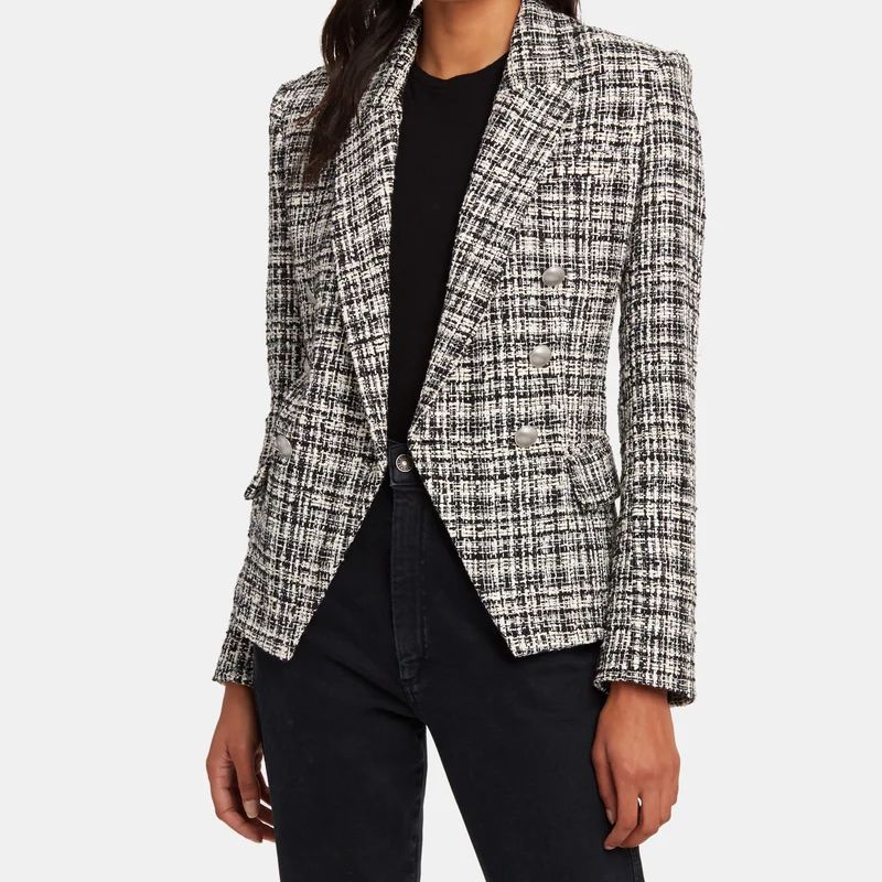 Lagence Kenzie Double Breasted Blazer - Black - 8 | Verishop