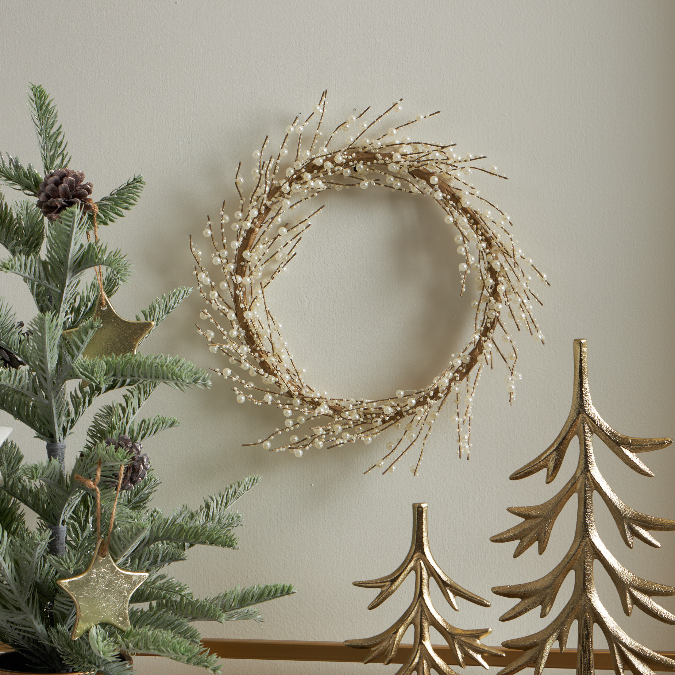 My Texas House Gold and Pearl Wreath, 12 in | Walmart (US)