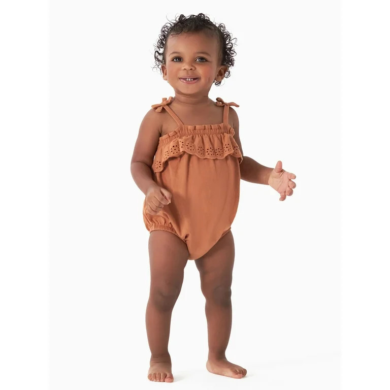 Modern Moments by Gerber Baby Girl Bubble Romper, Sizes 0 Month -12 Months | Walmart (US)