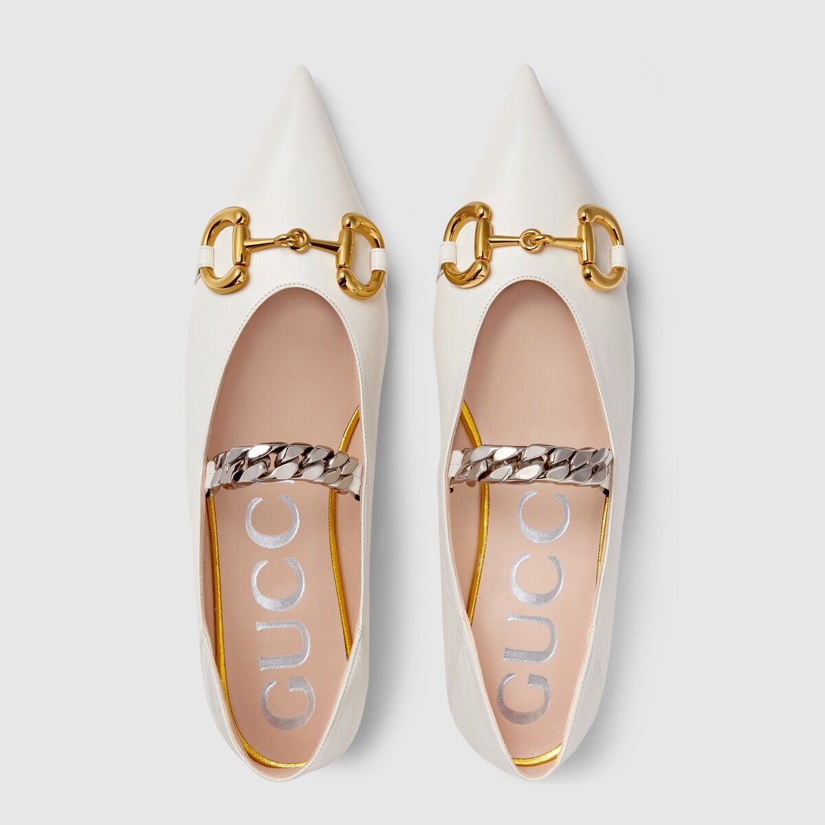 Gucci Women's leather ballet flat with Horsebit | Gucci (US)