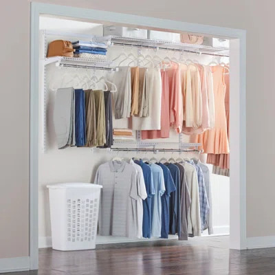 Rubbermaid Configurations 4-8 foot closet kit- White | Wayfair North America