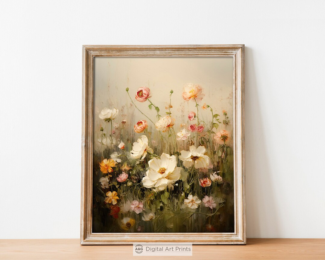 Delicate Wildflowers, Vintage Gallery Wall Art, Printable Wall Art, Floral Painting, Printable Ga... | Etsy (US)