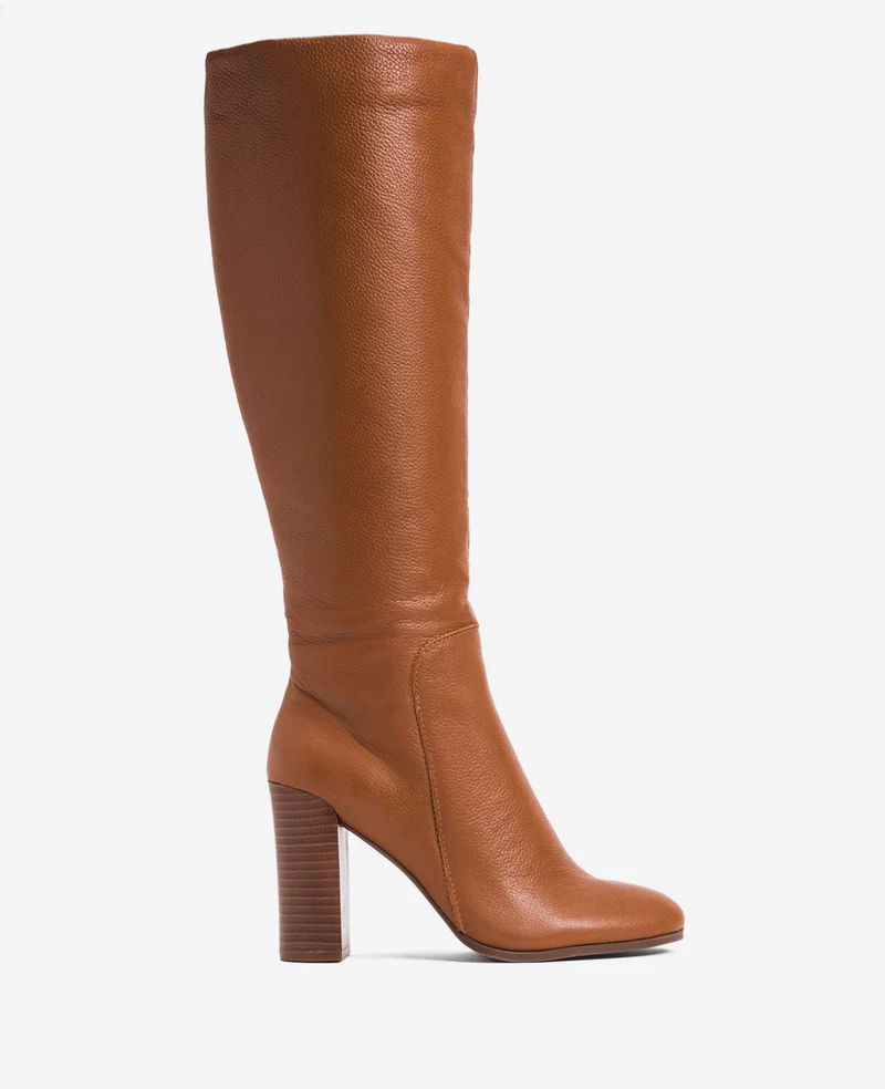 Justin Leather High Heeled Knee-Length Boot | Kenneth Cole