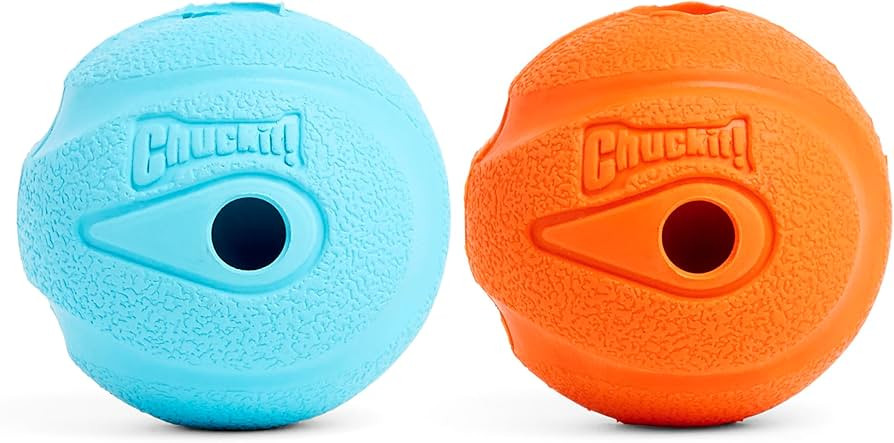 Chuckit! Whistler Ball Dog Toy, Pack of 2, Multicolor, Medium (2.5 Inch Diameter) for Dogs 20-60 ... | Amazon (US)