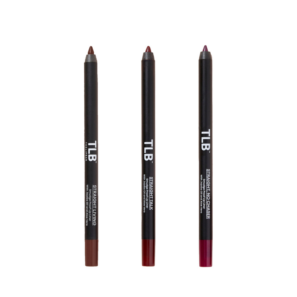 The Lip Bar Straight Line Creamy Lip Liner Trio Set - Straight Livin', Straight Talk, Straight No Chaser | Ulta