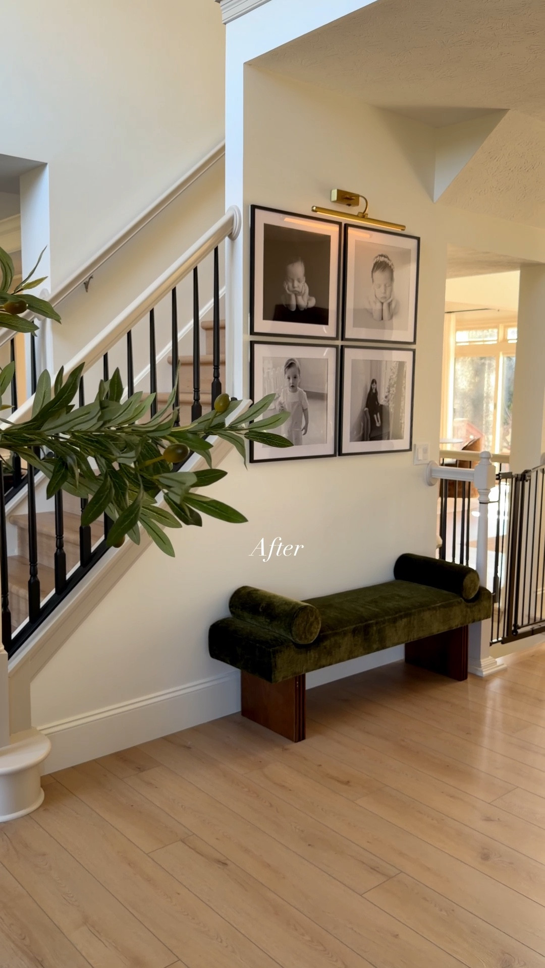 What an easy way to transform and style an empty wall! Adding a gallery wall and bench. The spotlight was the perfect touch to pull it all together!
#gallerywall #gallerywallinspo #gallerywalldecor #instahome 

#LTKmomlife #LTKSpringSale #LTKHome