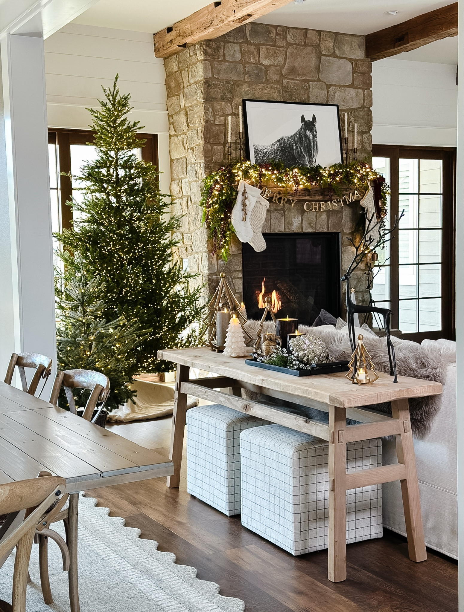 Holiday Home @houseofmurphy

Mantle styling
Console table style
Christmas Tree
Cozy
Fireplace 

#LTKHome #LTKHoliday #LTKSeasonal