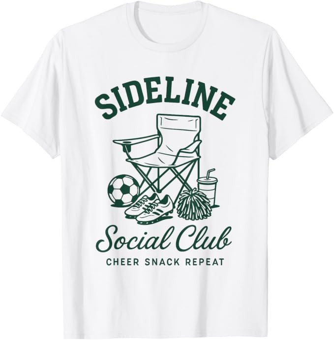 Sideline Social Club Soccer Mom T-Shirt | Amazon (US)
