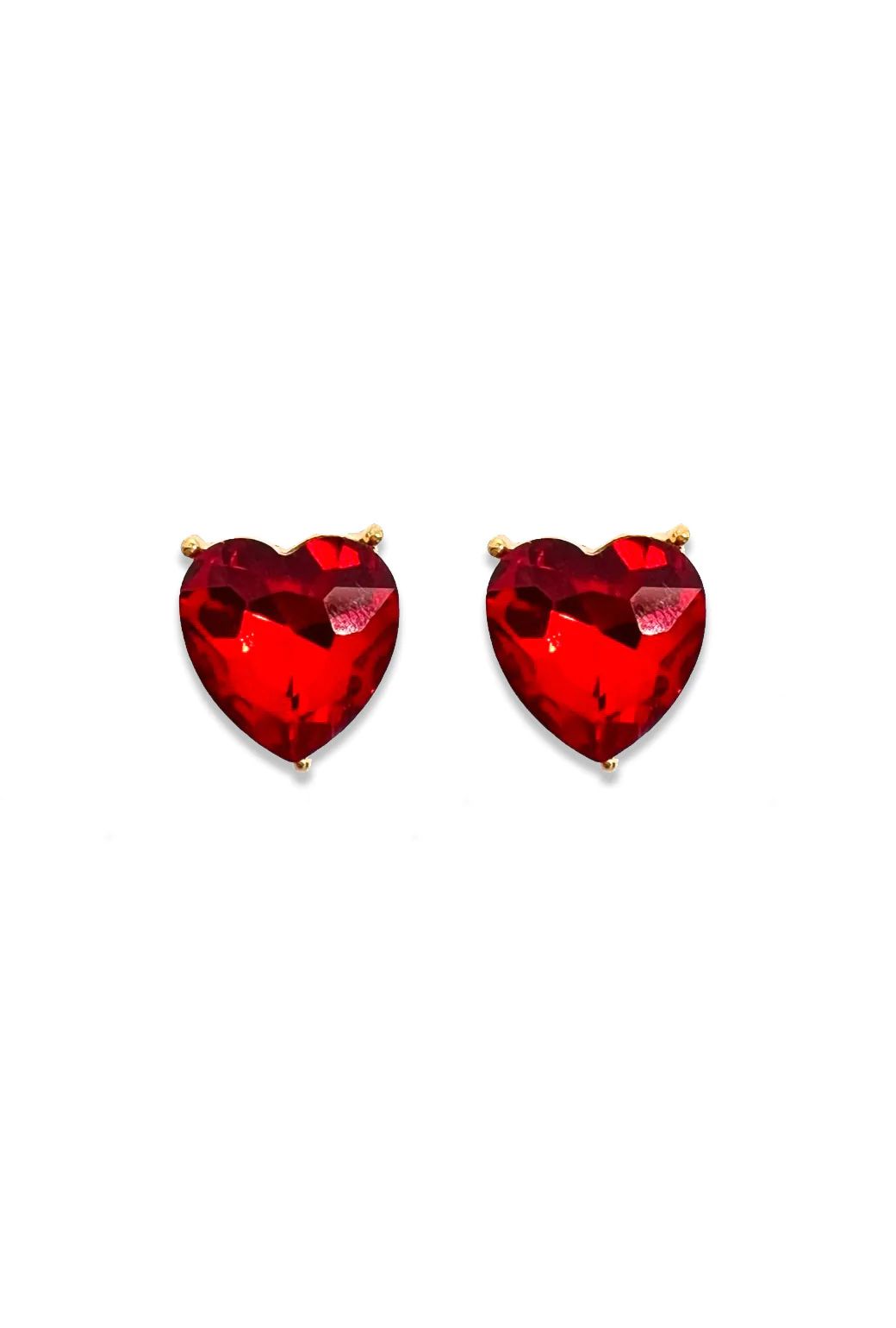 L'Amour Earrings - Red | Shop BURU