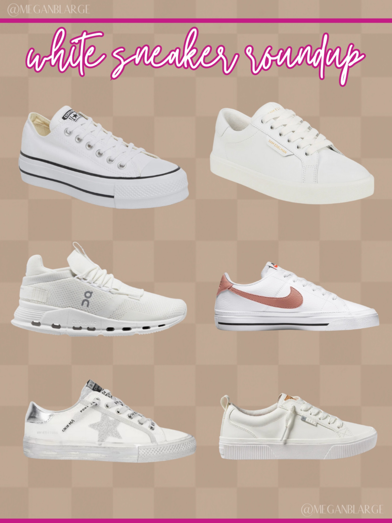 White sneakers for any occasion 🤍
Perfect addition to your spring wardrobe 



White sneakers, spring shoes, tennis shoes, sneakers, slip on shoes, casual shoes, Nike, oncloud, gg, golden goose, converse, high top sneakers, platform sneakers 

#LTKfindsunder100 #LTKstyletip #LTKshoecrush