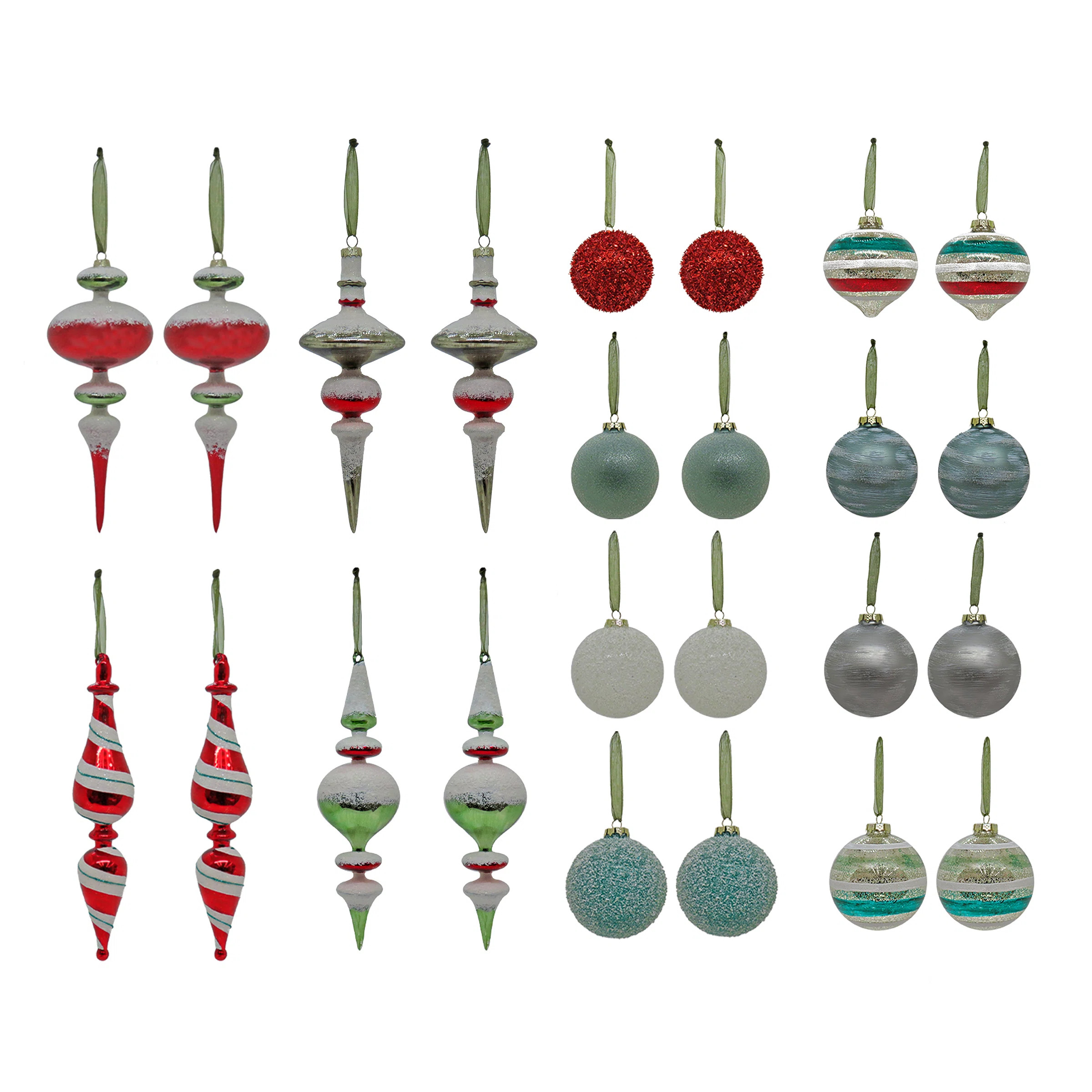 HGTV Home Collection 24 Piece Nostalgic Traditions Ornaments & Reviews | Wayfair | Wayfair North America