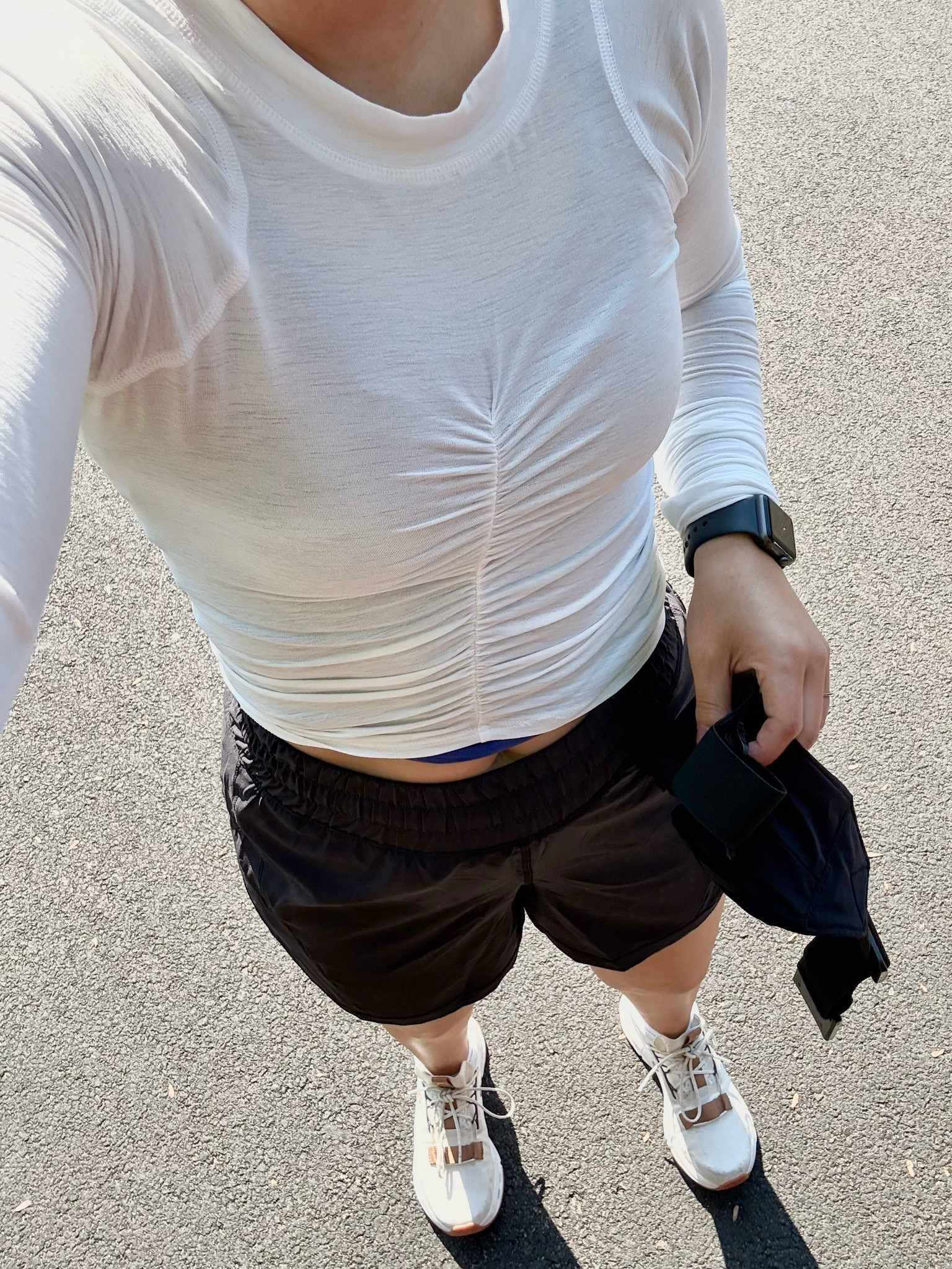 Size xs top, 4 shorts, sneakers are true to size. For reference I am: 5ft, 118lbs

Activewear
Athletic shorts 
Workout outfits
Gym outfits
Running sneakers 
Summer outfits
Petite outfits
Casual outfits

#LTKPetite #LTKActive #LTKSeasonal