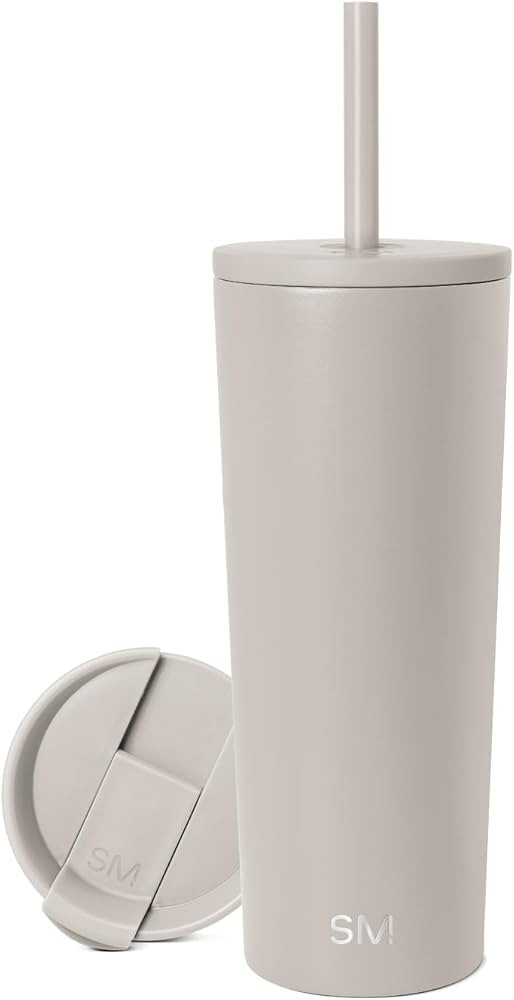 Simple Modern Insulated Tumbler with Lid and Straw | Iced Coffee Cup Reusable Stainless Steel Wat... | Amazon (US)