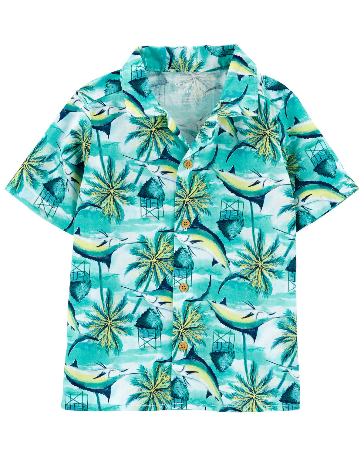 Multi Toddler Tropical Button-Front Shirt | oshkosh.com | OshKosh B'gosh