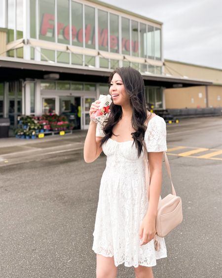 White lace dress! This dress is just under $100! Would be so cute for bachelorette or bridal shower too!

Spring outfit, vacation outfit, white dress, summer outfit, sandals 

#LTKSeasonal #LTKfindsunder100 #LTKstyletip