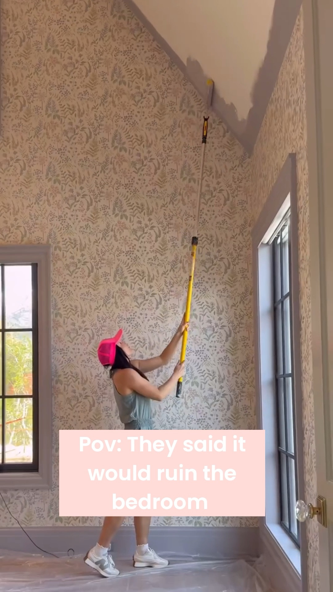 If a ceiling has an architectural feature like a high pitch, beams, or even tongue & groove, a dark painted ceiling can really set it off! 
Paint color: Swanky Gray SW

This is part 3 of my daughter’s girly bedroom makeover! She picked out the color and wallpaper! 


 https://liketk.it/5dj15

#LTKHome #LTKSaleAlert