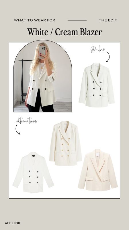 Spring Style, Spring Summer Outfit Inspiration, White Blazer, Wardrobe Staples, Workwear Inspiration 

#LTKstyletip #LTKSeasonal #LTKeurope