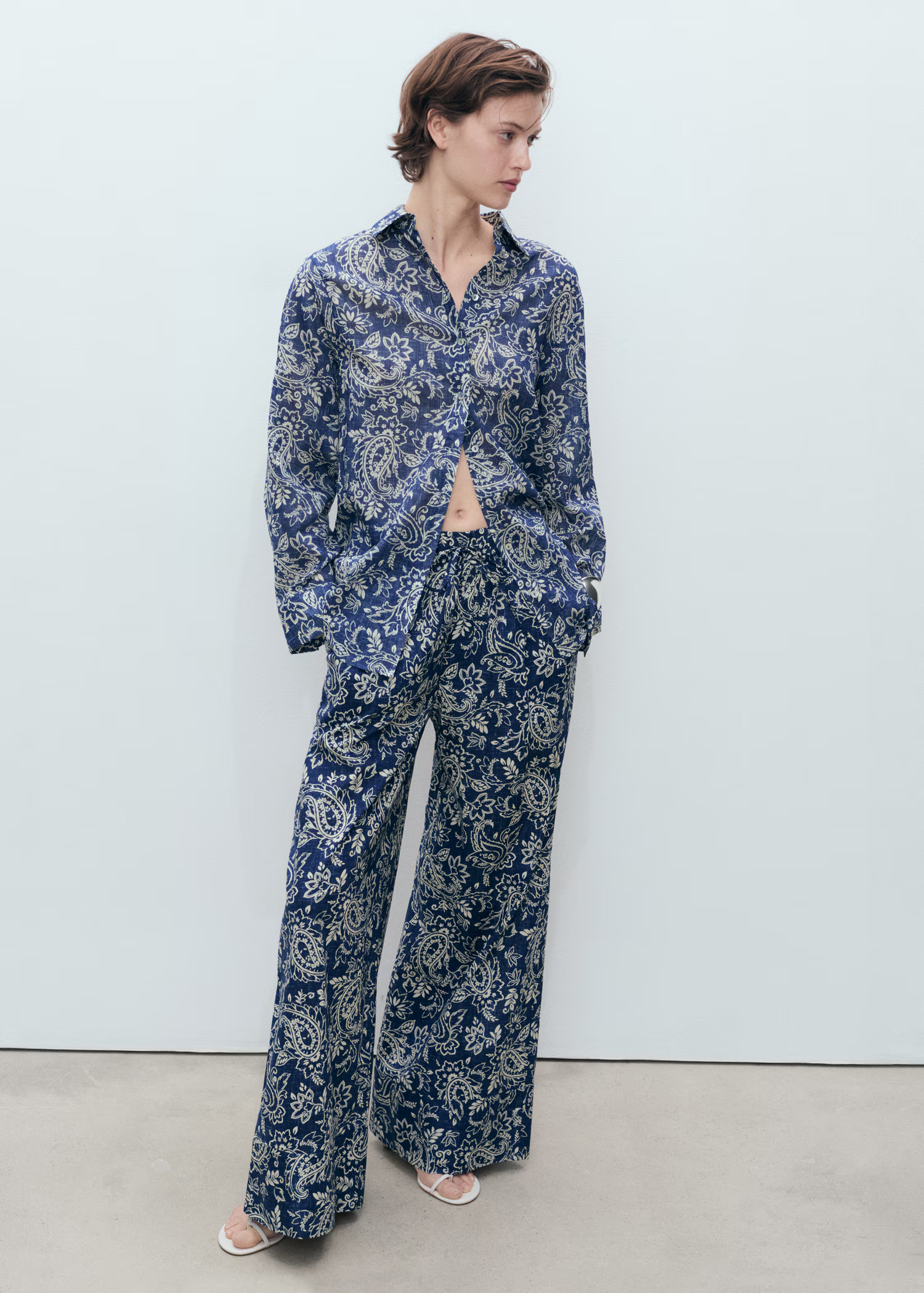 Printed cotton shirt - Women | MANGO USA | Mango (US/MX/AU)