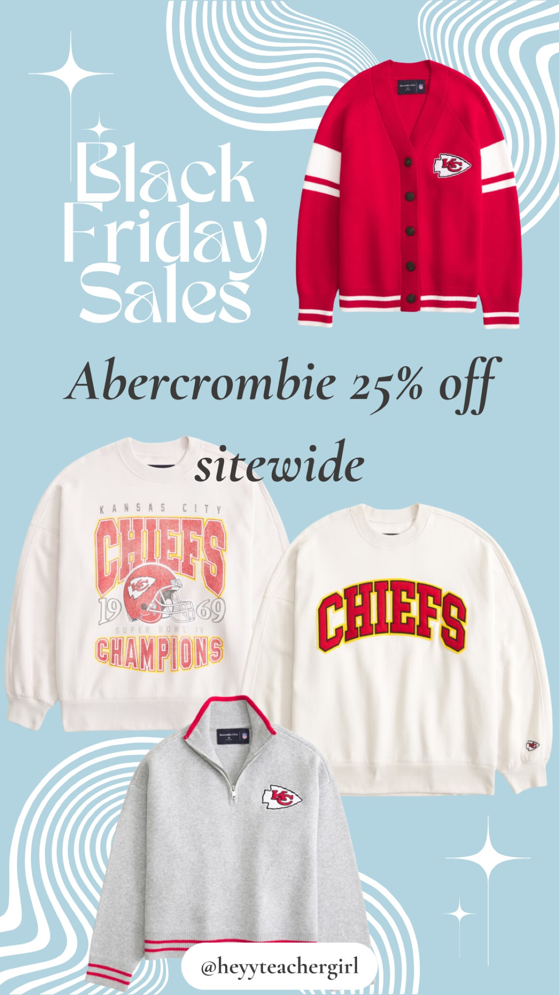 Abercrombie NFL collection is 25% off site wide!!

#LTKFindsUnder100 #LTKSaleAlert #LTKCyberWeek