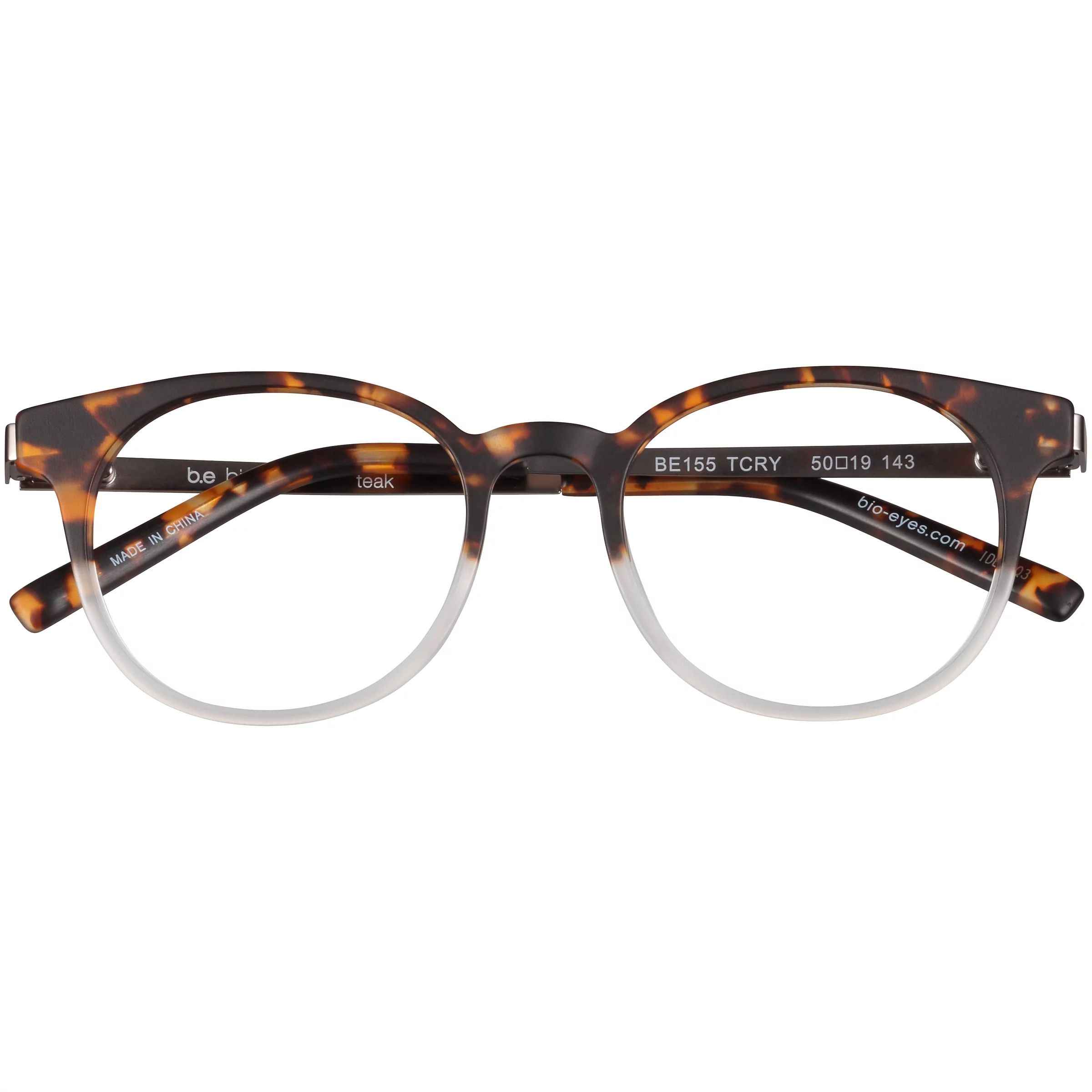 Bio Eyes Mens's BE155 TEAK Tort Crystal Eyeglass Frames | Walmart (US)