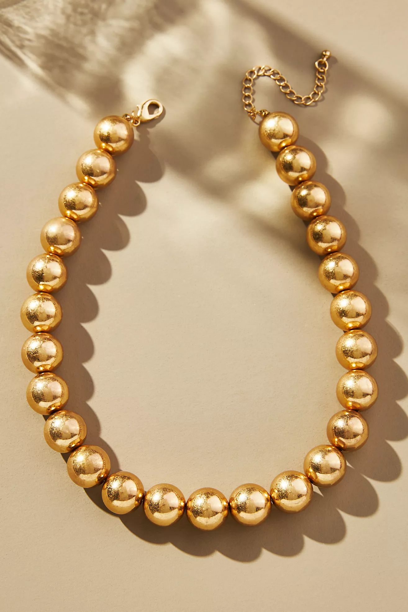 Gold Beaded Necklace | Anthropologie (US)