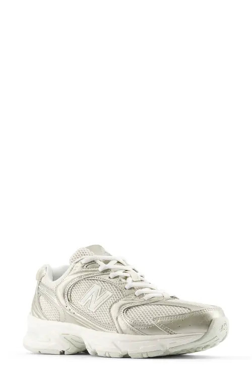 New Balance Gender Inclusive 530 Sneaker in Gold Metallic/linen at Nordstrom, Size 9 | Nordstrom