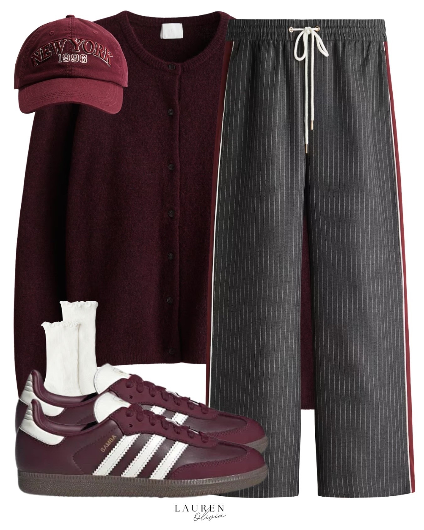 STRIPES & BURGUNDY ♥️ Comment LINKS to shop this outfit in your DM’s 🙋🏽‍♀️

I’m OBSESSED with these new in pinstripe trousers that I had to style them for you tonight as I know they will be a sell out ✌🏼alsoooo, I’ve found some in stocks of the burgundy adidas trainers! 

Tags: cardigans burgundy outfits striped trousers wide leg trousers autumn transitional outfit inspo city chic knitwear cosy outfits coffee date outfits adidas samba busy mum style capsule wardrobe basics zara cos 

#hm #virtualstylist #highstreetfashion #autumnfashion #autumntrends

#LTKuk #LTKautumn #LTKeurope