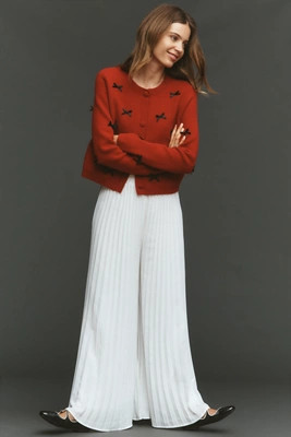 BLITHE Pleated Wide-Leg Pants | Anthropologie (US)