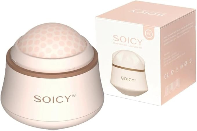 Facial Ice Roller 360° Rotating Massager Roller Ball Cooling Face Ice Roller for Reduce Puffines... | Amazon (US)