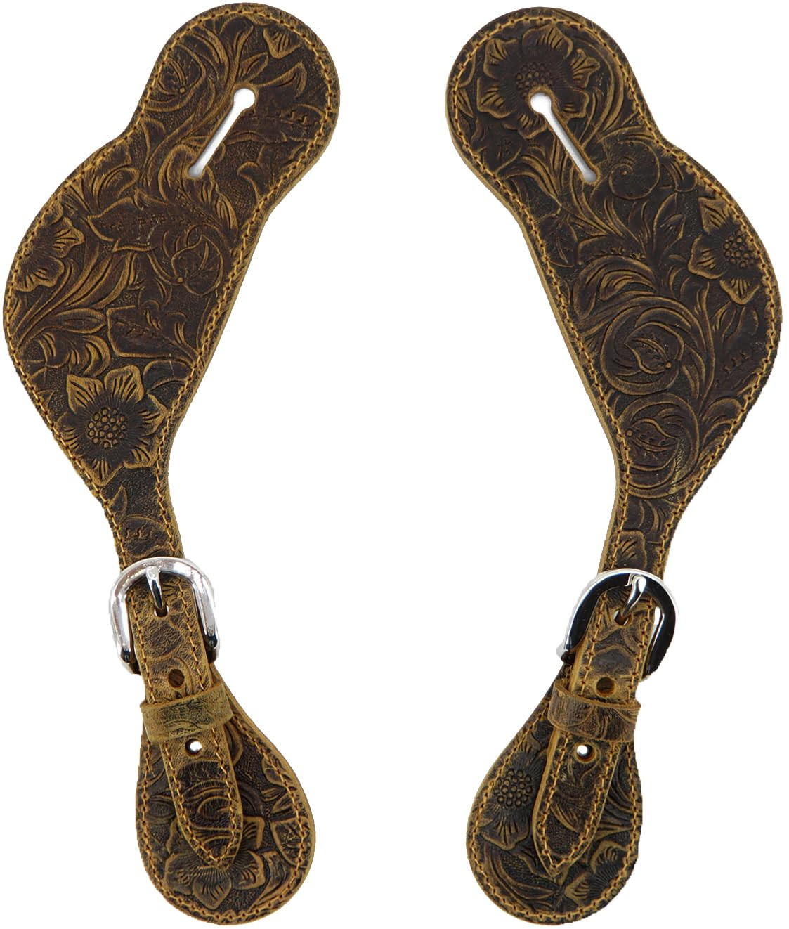 Jeereal Leather Western Spur Straps for Cowboy | Men and Women's Boots Equipment | Double Ply Rei... | Amazon (US)