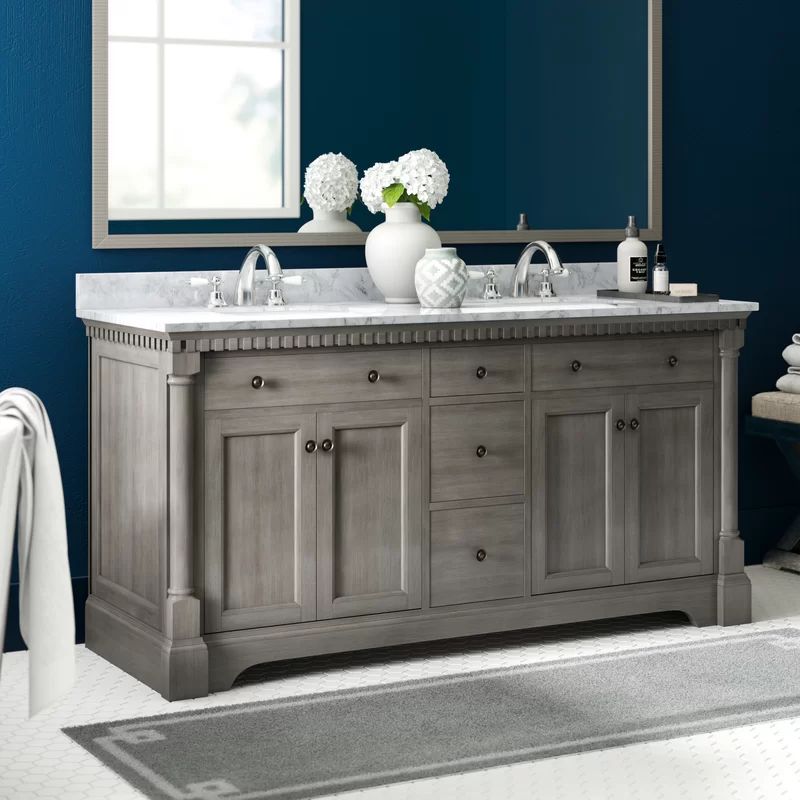 Seadrift 61" Double Bathroom Vanity Set | Wayfair North America