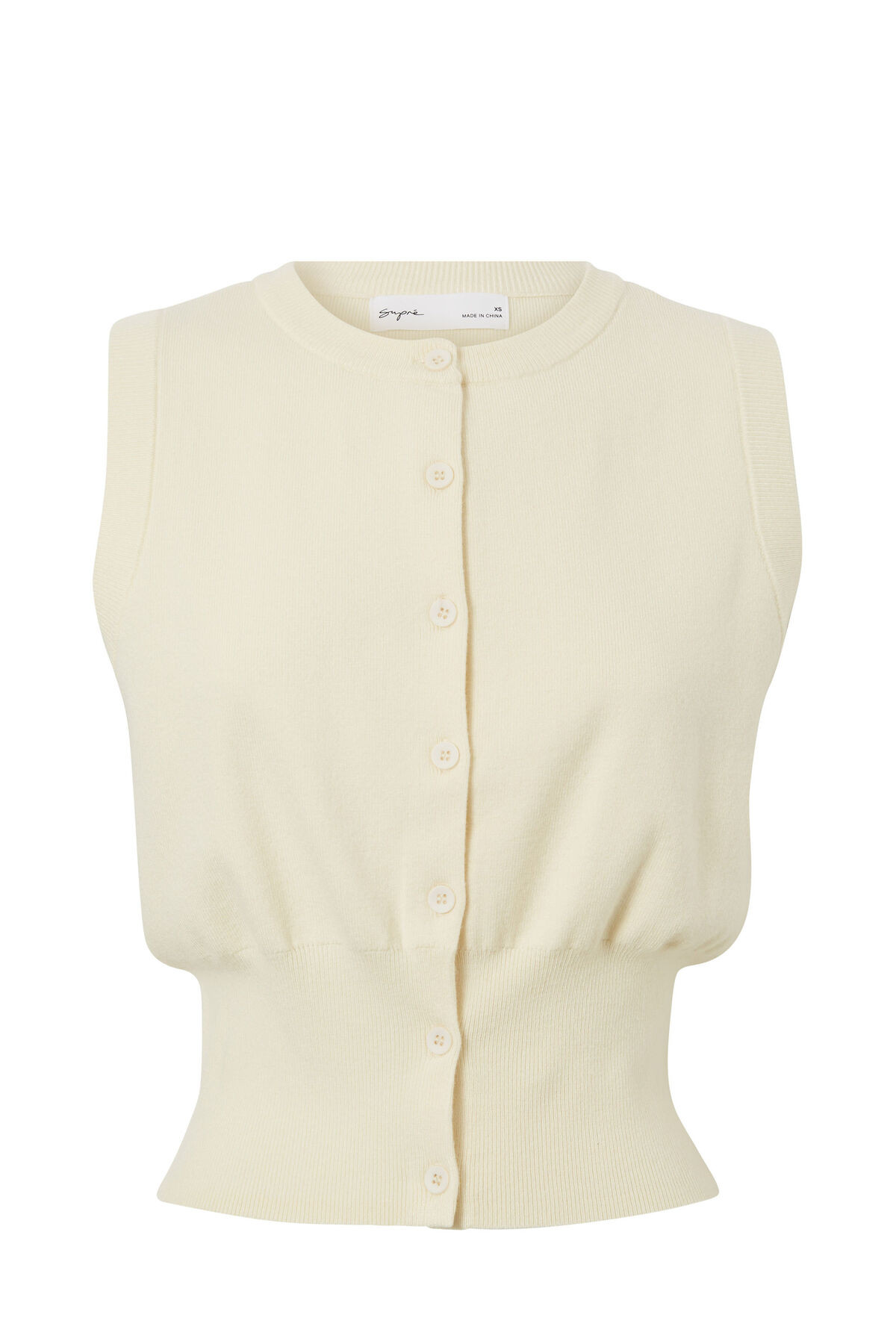 Georgia Button Through Knit Vest | Supre (AU & NZ)