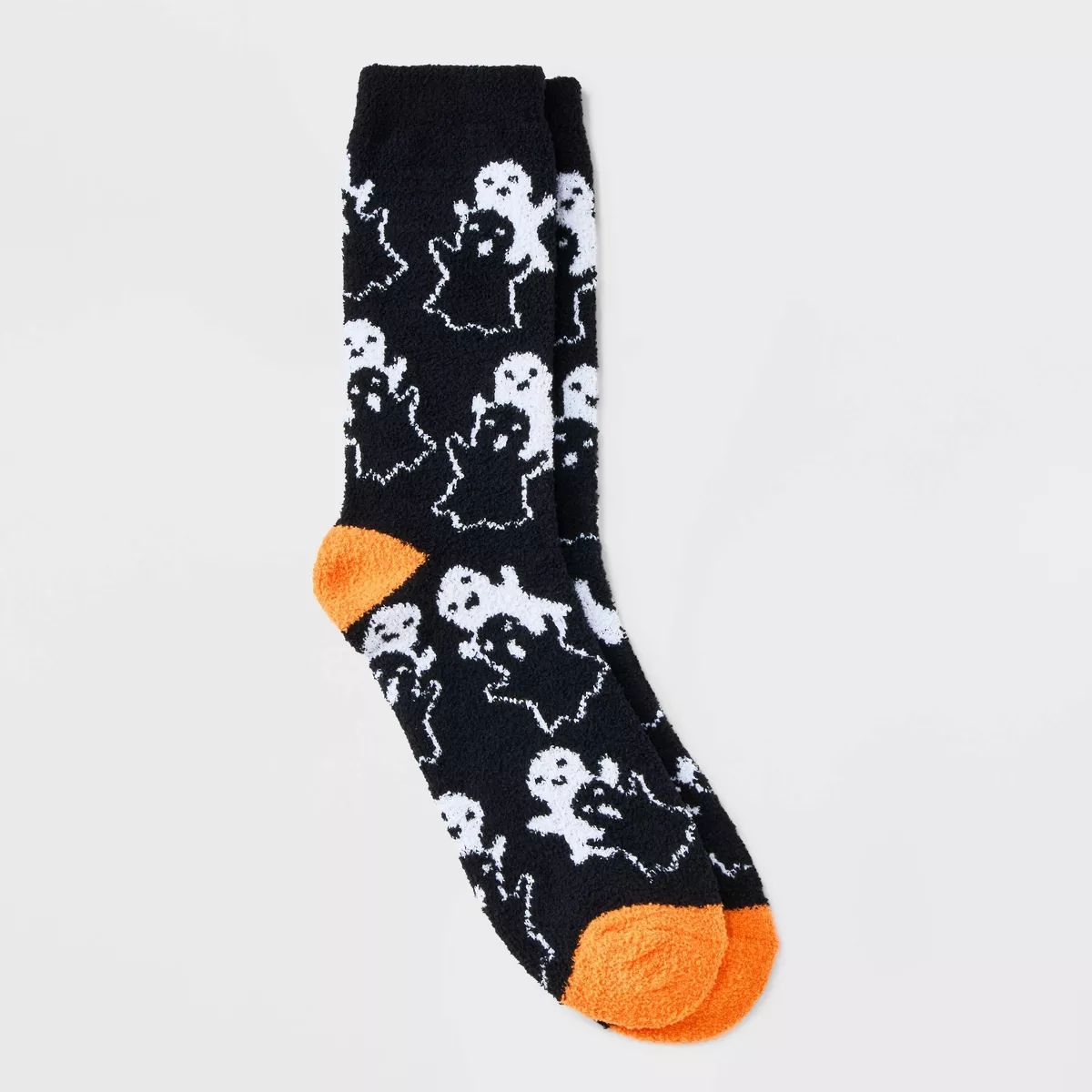 Men's Ghosts Halloween Cozy Crew Socks - Hyde & EEK! Boutique™ Black 8-12 | Target