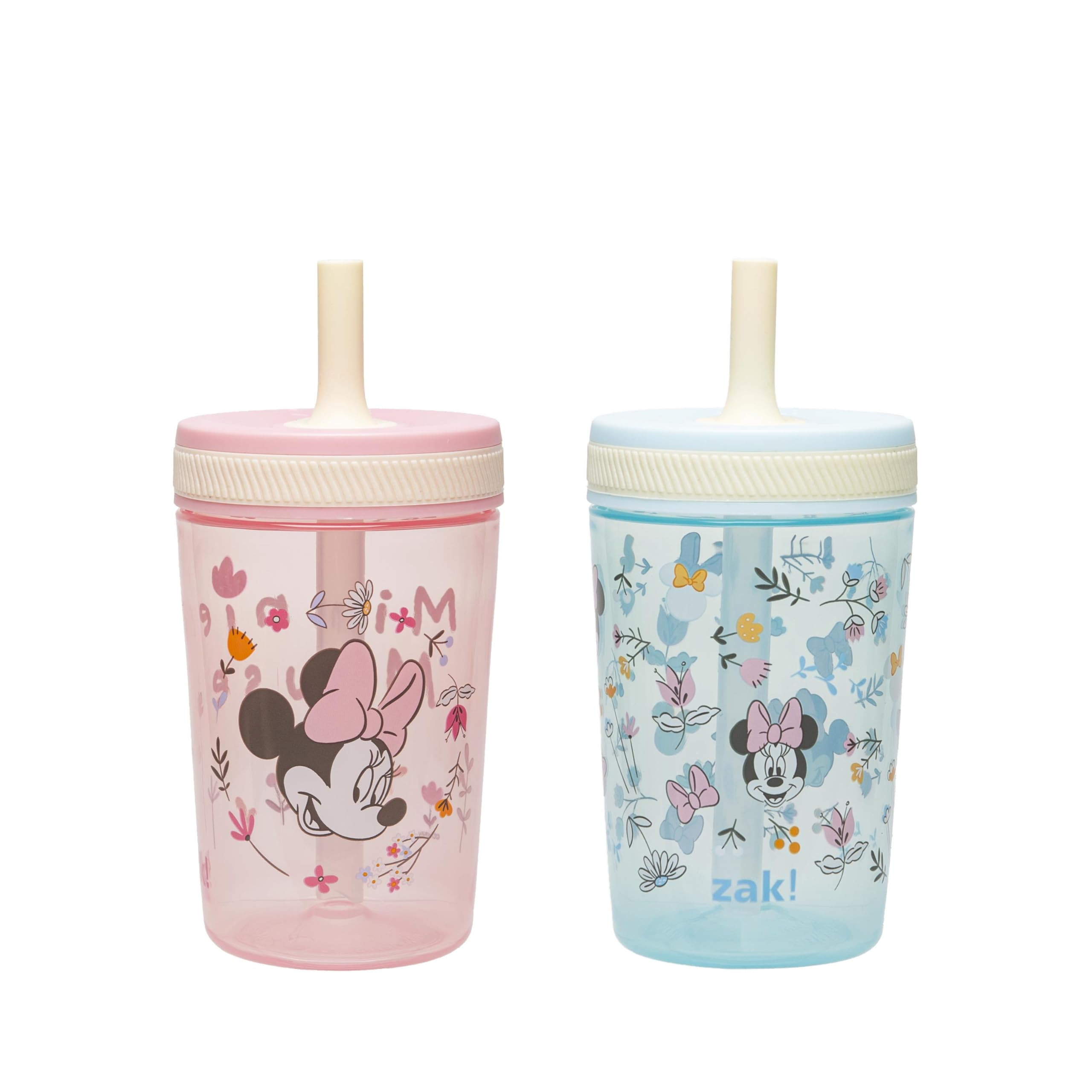 Zak Designs Disney Minnie Mouse Kelso Toddler Cups For Travel or At Home, 15oz 2-Pack Durable Pla... | Amazon (US)