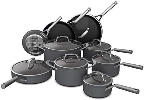 Ninja C39900 Foodi NeverStick Premium 16-Piece Cookware Set, Hard-Anodized, Nonstick, Durable & O... | Amazon (US)