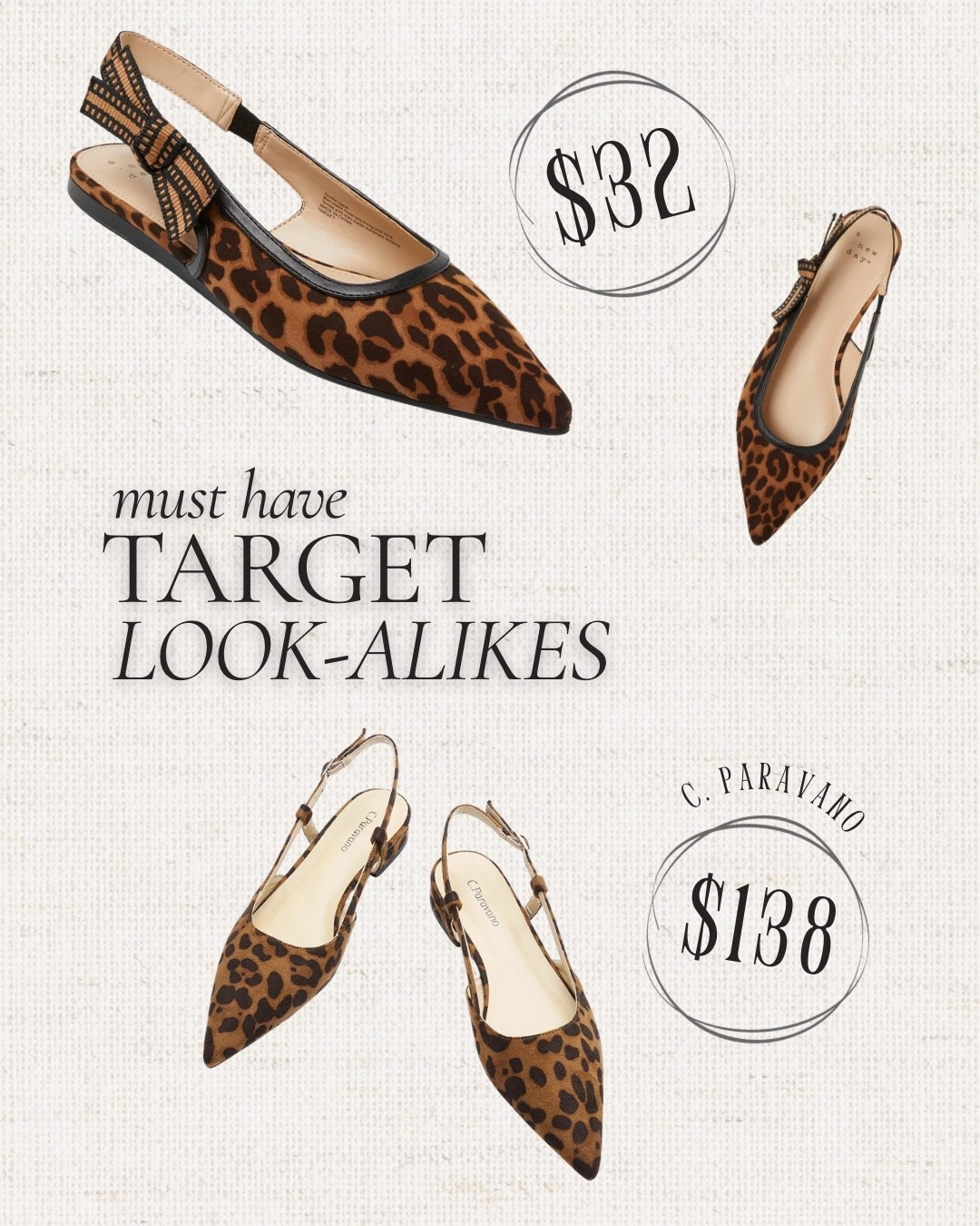 Cute pointy toe leopard sling back flats perfect for fall!  Perfect warm colors!

Slingback || fall flats || classy flats || classic flat || leopard print || cheetah print

#LTKSaleAlert #LTKShoeCrush #LTKFindsUnder50