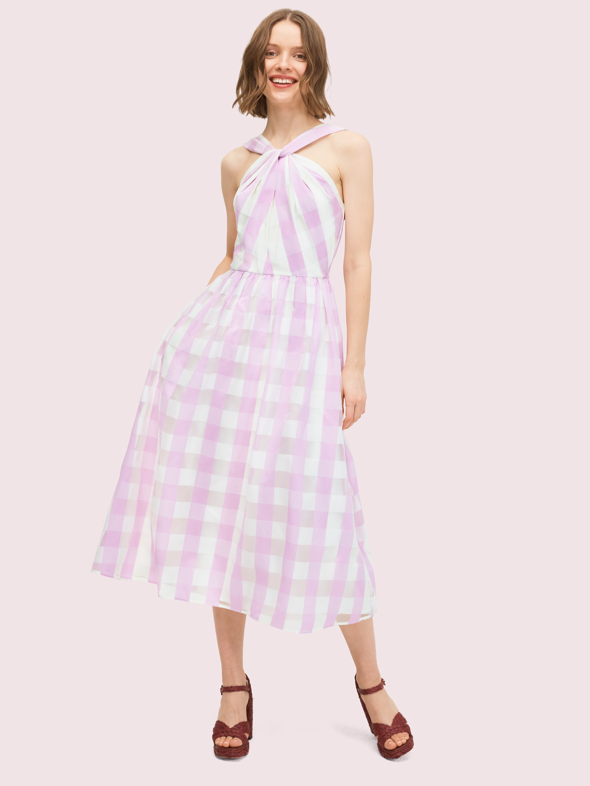 gingham organza dress | Kate Spade (US)