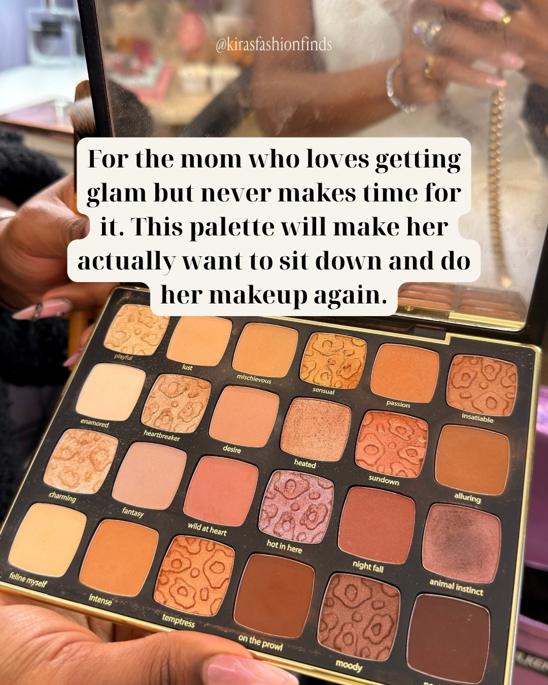 💄 This palette has all the warm neutrals, soft mattes, and shimmers you could want in one place. Perfect for everyday makeup, date nights, special events, or whenever you want a little extra glam without overthinking it.

Esta paleta tiene una mezcla hermosa de tonos neutros, mates y brillantes que funcionan para cualquier ocasión. Ideal para un look natural de todos los días o para crear algo más glam para una salida especial. ✨

Follow me on Instagram and YouTube
@kirasfashionfinds

#LTKBeauty #LTKvlog #LTKgrwm