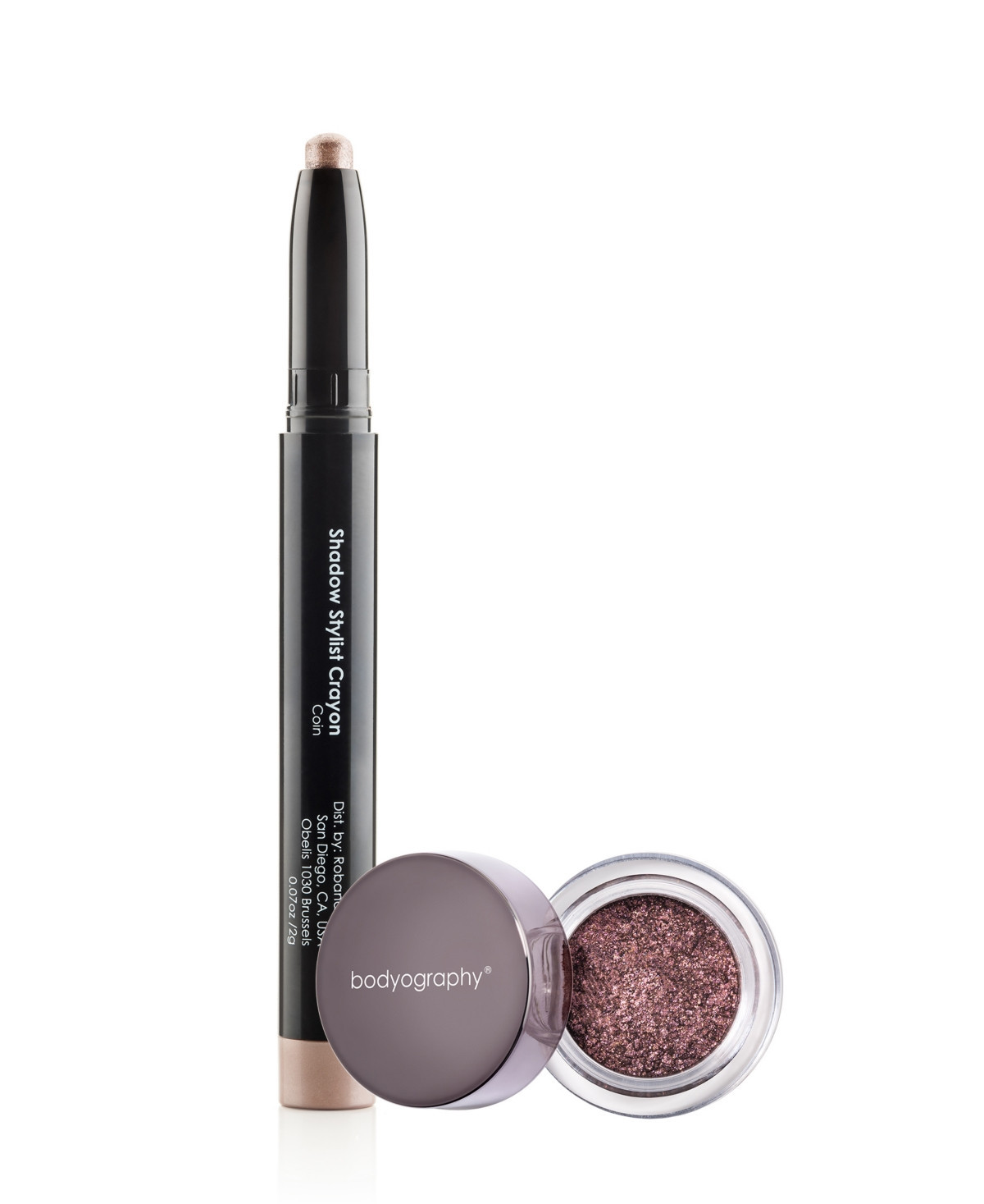 Bodyography Shadow Stylist Crayon and Glitter Eye shadow Bundle - Rose Gold/Purple | Macy's
